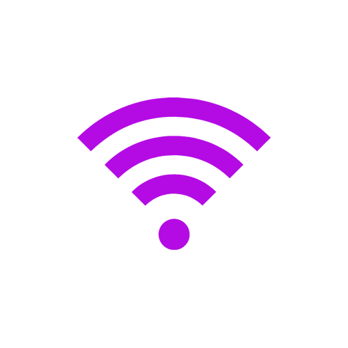 purple wifi icon