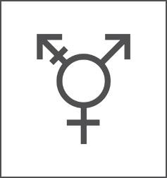 simple icon of a an all-gender symbol