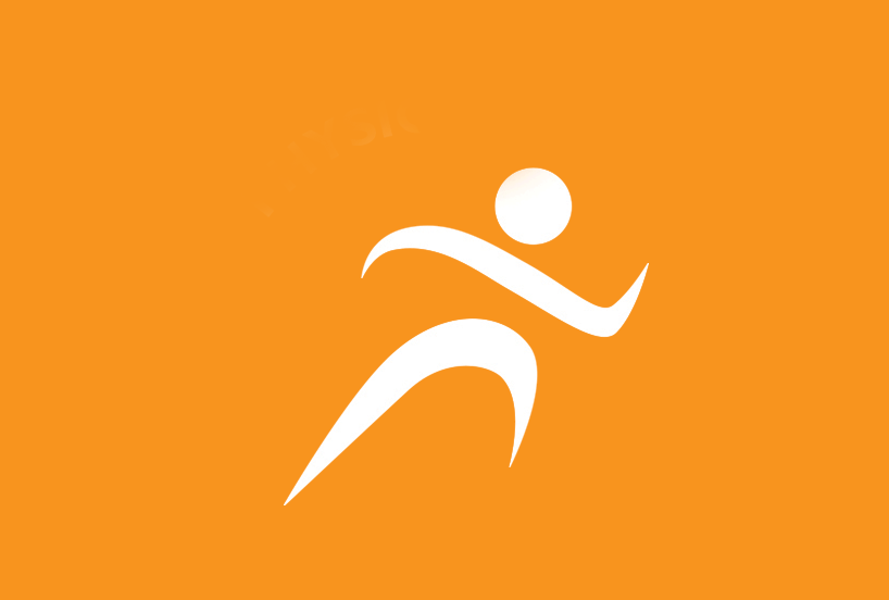 physical wellness icon - shape of a person running