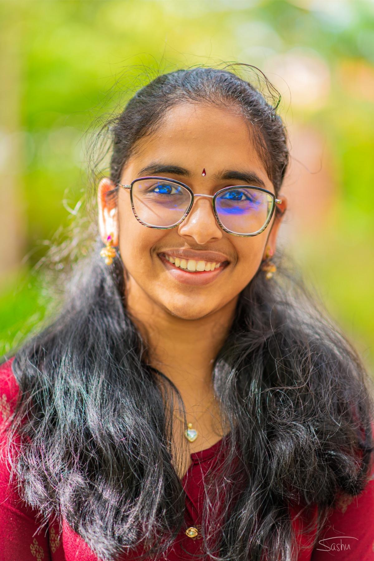 Photo of Amrutha. Student Health Advisory Committee Secretary