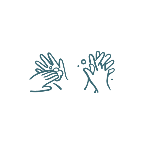 Illustration of step 3: Lather your hands with soap. Don’t forget the back of your hands, your thumbs, in between the fingers and your fingernails.