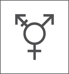 simple icon of a an all-gender symbol