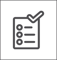 simple line drawing of a check list 